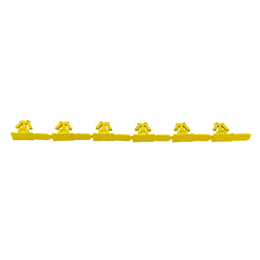 VersaTote Plastic Tote Box Security Seals Yellow Strip Plain